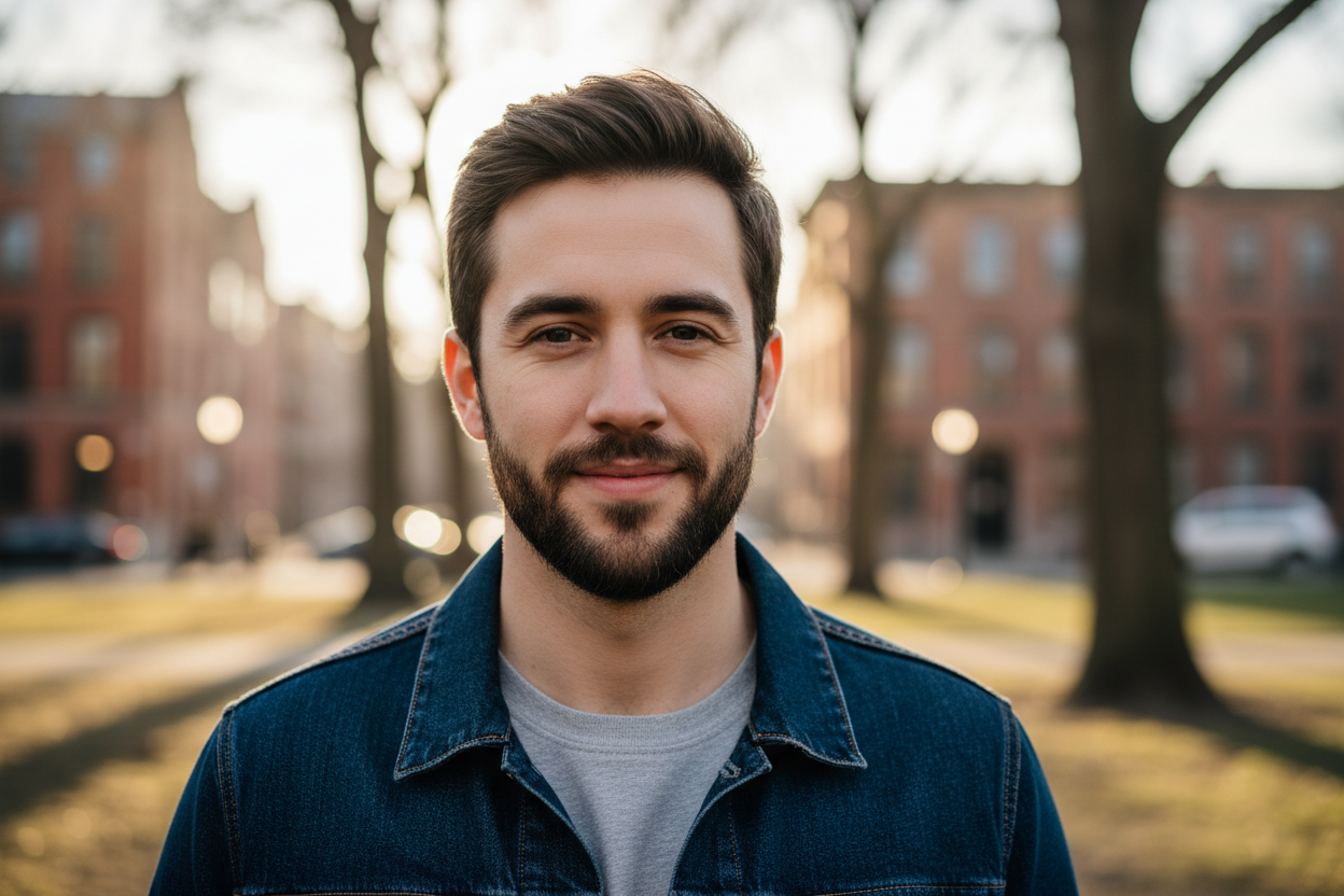 Potrait eines jungen typen